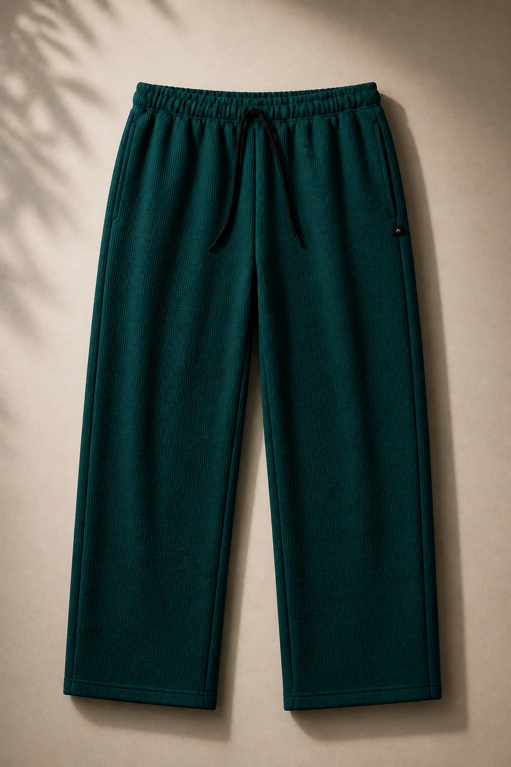ZAAعNEY Waffle Knit Dark Teal Trouser